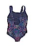 Cat & Jack Print Blue One Piece Swimsuit Size 4 - 5 - photo 2