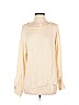 Theory 100% Silk Ivory Long Sleeve Silk Top Size S - photo 1