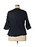 Lane Bryant Outlet 100% Cotton Blue 3/4 Sleeve Blouse Size 18 - 20 Plus - photo 2