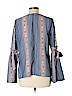 Lauren Conrad 100% Polyester Blue Long Sleeve Blouse Size L - photo 2