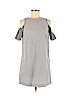 Ann Taylor LOFT 100% Cotton Gray Casual Dress Size 0 (petite) - photo 1