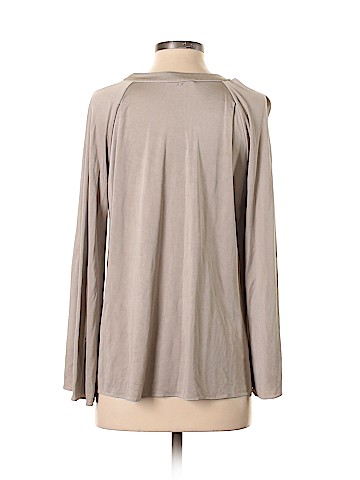 Elizabeth and James Long Sleeve Silk Top (view 2)