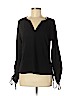 Lucky Brand Black Long Sleeve Blouse Size M - photo 1