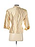 Etcetera 100% Silk Yellow Silk Blazer Size 4 - photo 2