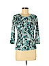 JM Collection Blue 3/4 Sleeve Top Size M (petite) - photo 1