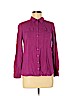 a.n.a. A New Approach 100% Rayon Purple Long Sleeve Button-Down Shirt Size M (petite) - photo 1