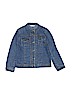 Garnet Hill 100% Cotton Blue Denim Jacket Size 7 - photo 1