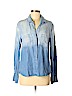 Bella Dahl 100% Tencel Blue Long Sleeve Blouse Size M - photo 1