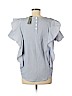 Ann Taylor 100% Cotton Blue Short Sleeve Blouse Size L (petite) - photo 2