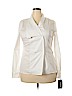 Worth New York White Long Sleeve Blouse Size 18 - photo 1