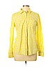 Merona 100% Cotton Yellow Long Sleeve Button-Down Shirt Size L - photo 1