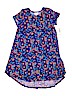 Lularoe Print Blue Dress Size 12 - photo 1