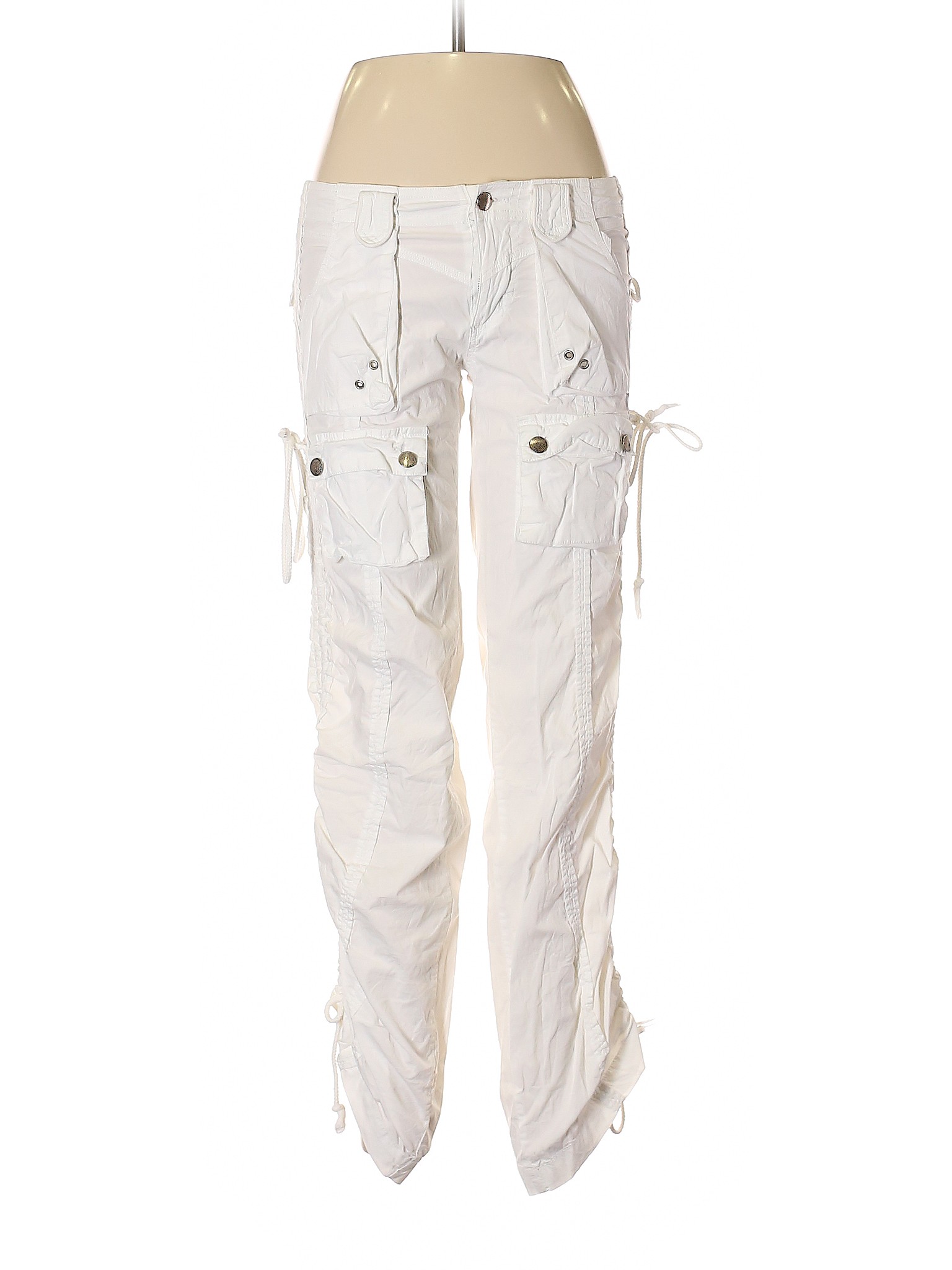 Max Rave Women White Cargo Pants 7 | eBay