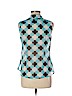 Banana Republic 100% Polyester Blue Sleeveless Blouse Size 8 (petite) - photo 2
