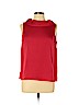 Talbots 100% Polyester Red Sleeveless Blouse Size 12 (petite) - photo 1