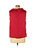 Talbots 100% Polyester Red Sleeveless Blouse Size 12 (petite) - photo 2