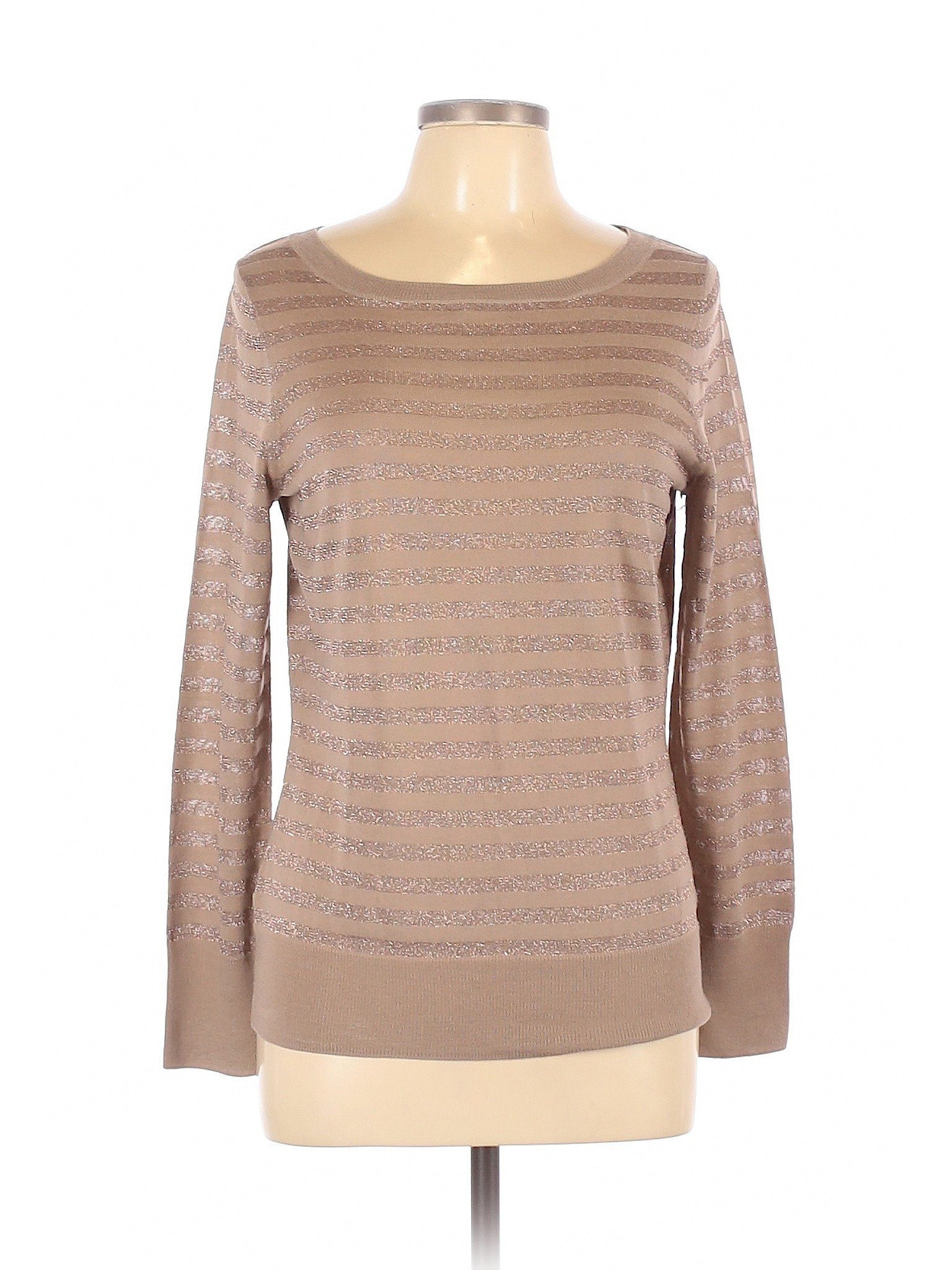 Talbots Women Brown Wool Pullover Sweater L | eBay