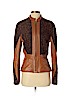 Assorted Brands Brown Faux Leather Jacket Size S - photo 1