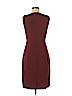 Theory 100% Polyester Burgundy Casual Dress Size 8 - photo 2