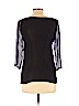 Parker 100% Silk Black 3/4 Sleeve Silk Top Size L - photo 2