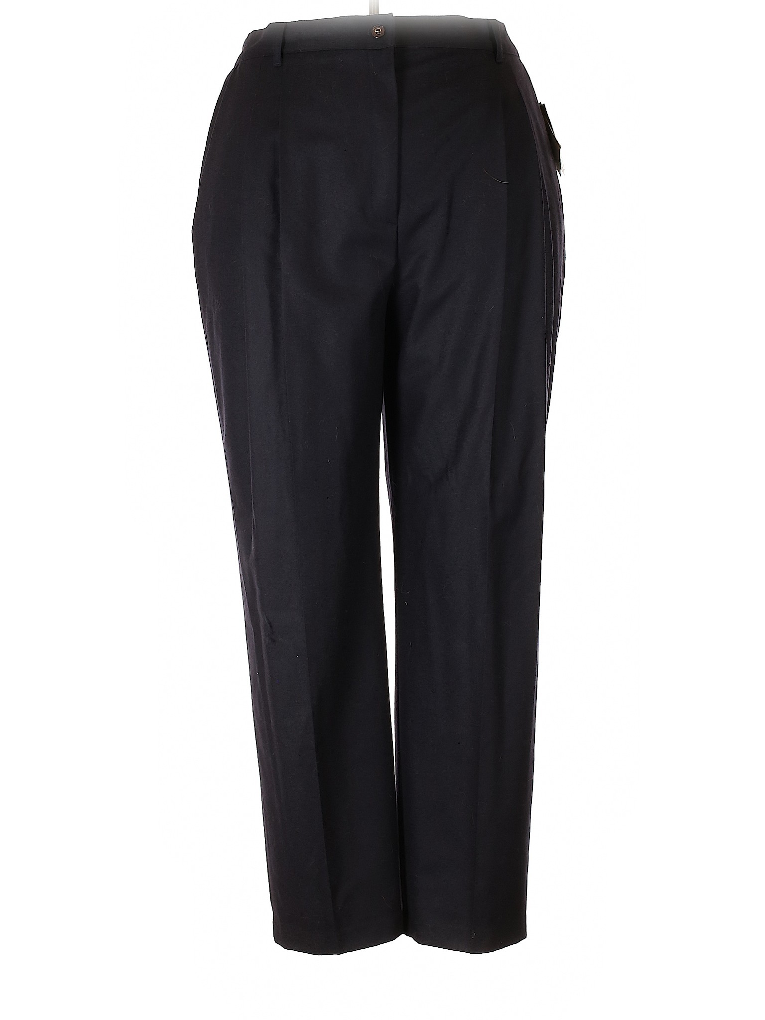 NWT Sag Harbor Women Black Wool Pants 22 Plus | eBay