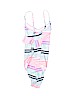 OshKosh B'gosh Stripes Pink One Piece Swimsuit Size 7 - photo 2