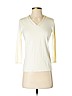 Talbots Ivory 3/4 Sleeve Top Size P (petite) - photo 1