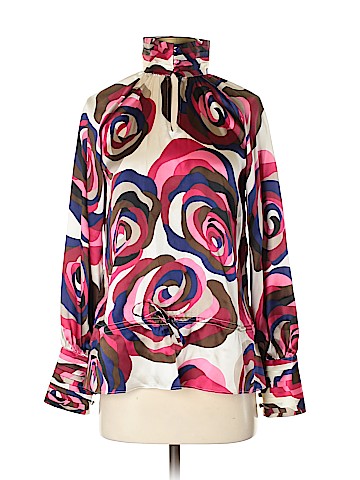 Etcetera Long Sleeve Silk Top (view 1)