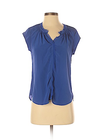 Daniel Rainn Short Sleeve Silk Top (view 1)
