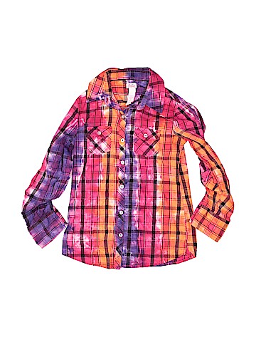 Justice Long Sleeve Button-Down Shirt (view 1)