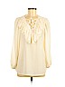 Romeo & Juliet Couture 100% Polyester Ivory Long Sleeve Blouse Size M - photo 1