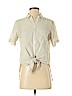 Theory Gray Short Sleeve Blouse Size P (petite) - photo 1