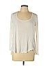 Club Monaco 100% Viscose White Long Sleeve T-Shirt Size M - photo 1