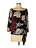 Hale Bob Black 3/4 Sleeve Blouse Size M - photo 1