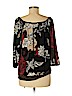 Hale Bob Black 3/4 Sleeve Blouse Size M - photo 2