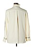 Ann Taylor 100% Polyester Ivory Long Sleeve Button-Down Shirt Size XL - photo 2