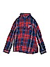 Justice 100% Cotton Red Long Sleeve Button-Down Shirt Size 16 - photo 1
