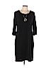 JM Collection Black Casual Dress Size L (petite) - photo 1