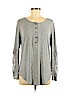 Amaryllis 100% Modal Gray Long Sleeve Henley Size M - photo 1