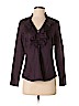 Ann Taylor LOFT 100% Cotton Burgundy Long Sleeve Button-Down Shirt Size 8 (petite) - photo 1