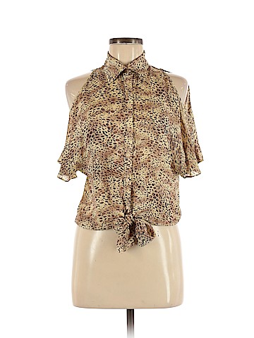Parker Short Sleeve Silk Top (view 1)