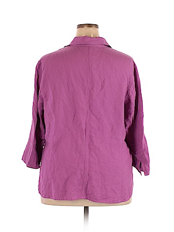Lane Bryant 3/4 Sleeve Button-Down Shirt (view 2)