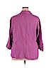 Lane Bryant Purple 3/4 Sleeve Button-Down Shirt Size 22 - 24 Plus - photo 2