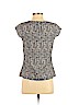 Ann Taylor LOFT 100% Polyester Gray Short Sleeve Blouse Size 4 (petite) - photo 2