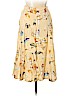 Talbots 100% Rayon Yellow Casual Skirt Size 14 (petite) - photo 2