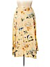 Talbots 100% Rayon Yellow Casual Skirt Size 14 (petite) - photo 1