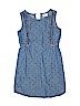Hanna Andersson 100% Cotton Polka Dots Blue Dress Size 10 - photo 1