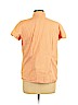 Duo Maternity Orange Short Sleeve Button-Down Shirt Size L - photo 2