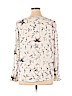 Ann Taylor LOFT 100% Polyester White Long Sleeve Blouse Size XL - photo 2