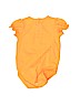 First Moments 100% Cotton Orange Short Sleeve Onesie 0-3 MO / 3 MO - photo 2